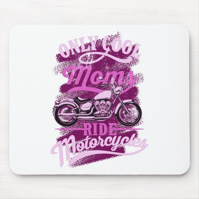 Alfombrilla De Ratón Sólo Las Madres De Guay Montan Motocicletas Fundad (Frente)