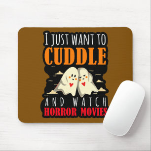 Alfombrilla De Ratón Solo Quiero Aburrirme Y Ver Películas De Horror