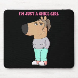 Alfombrilla De Ratón Solo soy un niño Chica Meme Funny Chill
