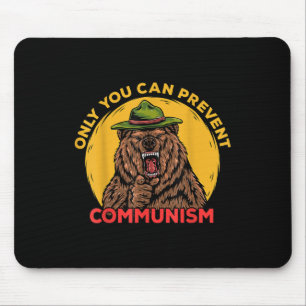 Alfombrilla De Ratón Solo Tú Puedes Prevenir la Camiseta del Oso de Cam