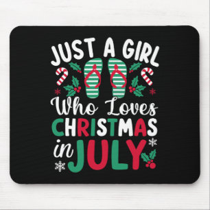 Alfombrilla De Ratón Sólo Un Chica Que Ama A Los Navidades En Julio Bea