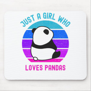 Alfombrilla De Ratón Solo un Chica que ama a Pandas