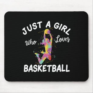 Alfombrilla De Ratón Solo un Chica que ama al Chica de baloncesto