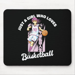 Alfombrilla De Ratón Solo un Chica que ama el baloncesto - Anime Basket