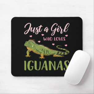 Alfombrilla De Ratón Solo un Chica que ama las iguanas
