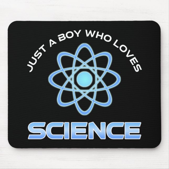 Alfombrilla De Ratón Solo un chico que ama la ciencia (Frente)
