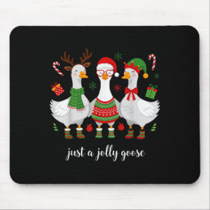 Alfombrilla De Ratón Solo un ganso de navidades, goose, guisante.