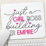 Alfombrilla De Ratón Sólo un jefe Chica construyendo su imperio<br><div class="desc">Sólo un jefe Chica construyendo su Empire Mouse Pad</div>