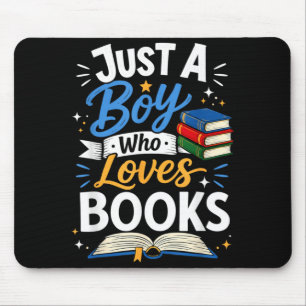 Alfombrilla De Ratón Solo un niño que ama los libros club de lectura de