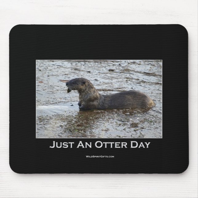 Alfombrilla De Ratón Sólo un regalo de Otter Day (Frente)