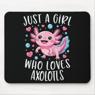 Alfombrilla De Ratón Solo Una Chica Que Ama Axolotls Axolotl Kawaii Chi