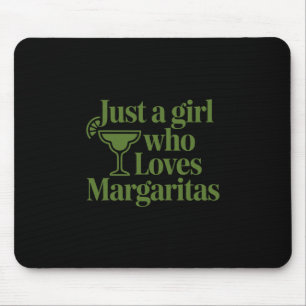 Alfombrilla De Ratón Solo una chica que ama las margaritas divertidas v