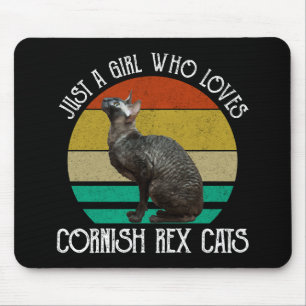 Alfombrilla De Ratón Sólo Una Chica Que Ama Los Gatos Cornish Rex