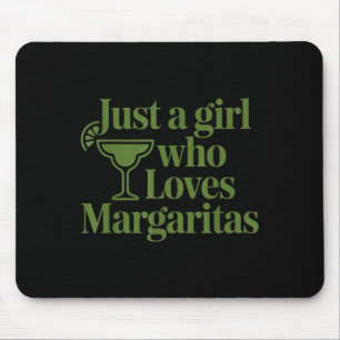 Alfombrilla De Ratón Solo Una Chica Que Ama Margaritas Divertidas Vacac