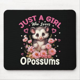 Alfombrilla De Ratón Solo Una Chica Que Ama Ossums Floral Mujeres Chica