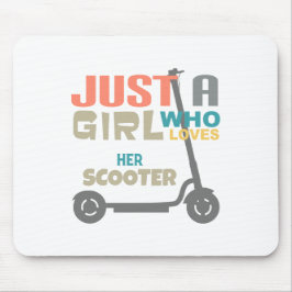 Alfombrilla De Ratón Sólo una chica que ama su moto