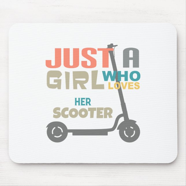 Alfombrilla De Ratón Sólo una chica que ama su moto (Frente)