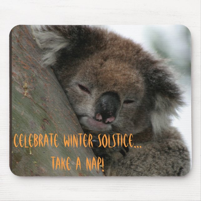 Alfombrilla De Ratón Solsticio de invierno Koala (Frente)