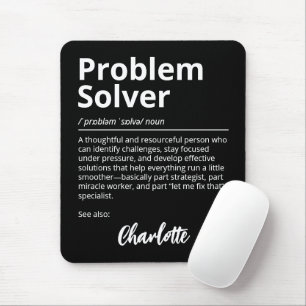 Alfombrilla De Ratón Solucionador de Problemas Definición Divertida Neg