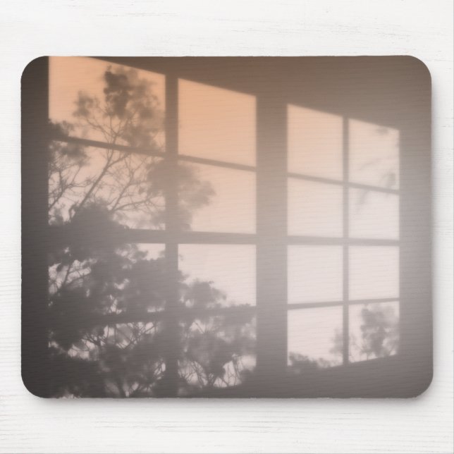 Alfombrilla De Ratón Sombra De Ventana Con Foliage (Frente)