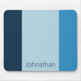 Alfombrilla De Ratón Sombras simples de las franjas verticales azules N