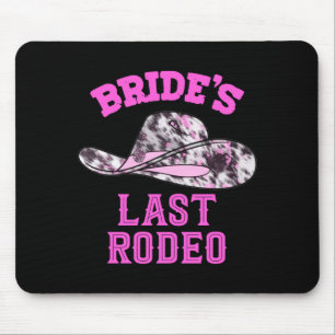 Alfombrilla De Ratón Sombrero de vaquera del último rodeo de la novia p