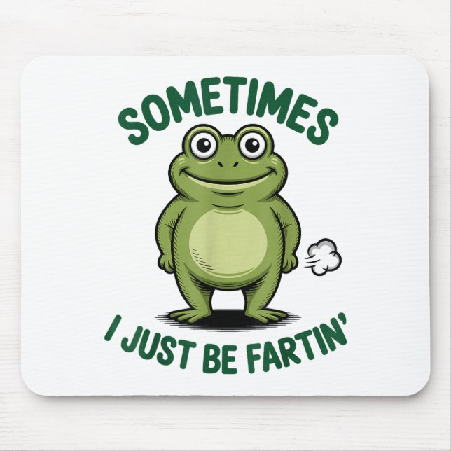 Alfombrilla De Ratón Sometimes I Just Be Farting Frog Christmas Funny F (Frente)