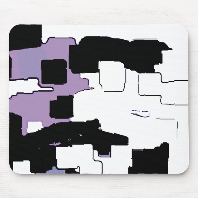 Alfombrilla De Ratón "Soñando en morado" arte geométrico (Frente)