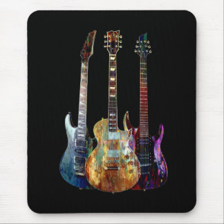 Alfombrilla De Ratón Sonidos de música. Guitarra colorida