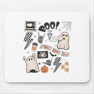 Alfombrilla De Ratón Sonógrafo de otoño de Halloween Ultrasound Tech Fa