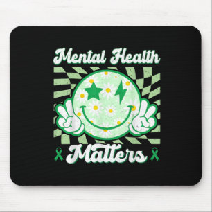 Alfombrilla De Ratón Sonríe Feliz Cara, Flor, Salud Mental Consciente