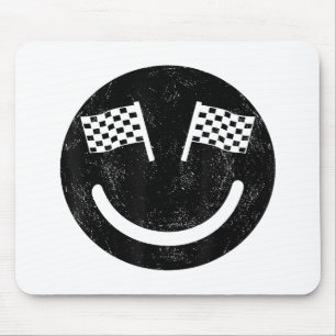 Alfombrilla De Ratón Sonrisa de carreras para fiestas de autos de carre