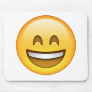 Alfombrilla De Ratón Sonrisa Ojos Cerrados - Emoji