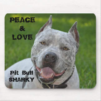 Alfombrilla De Ratón sonrisa sharky del pitbull del perro del mousepad