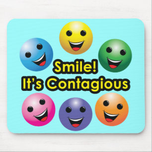 Alfombrilla De Ratón ¡Sonrisa! Su contagioso