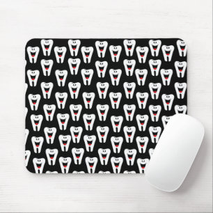 Alfombrilla De Ratón Sonrisas de dientes, almohadilla de ratón negro d