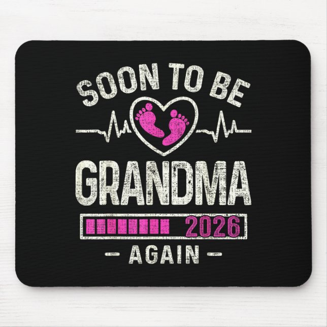 Alfombrilla De Ratón Soon To Be Grandma Again 2026 Expecting Baby Grand (Frente)