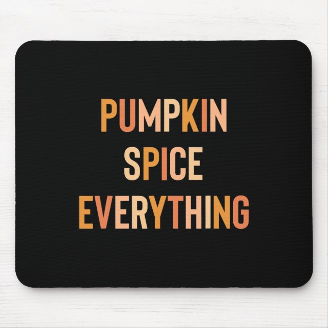 Alfombrilla De Ratón Sopa de calabaza Todo Cuesta Caer Arcoiris (Frente)