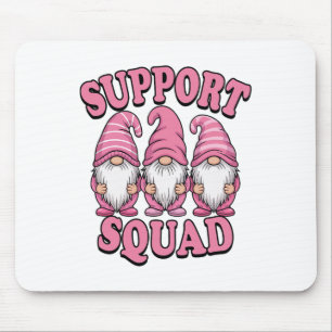 Alfombrilla De Ratón Soporte para Cáncer de Mama Escuadrón Cute Gnome R