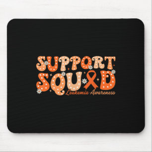 Alfombrilla De Ratón Soporte para Cáncer de Squad Naranja Cinta Leucemi