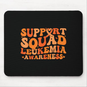 Alfombrilla De Ratón Soporte para Cáncer de Squad Naranja Cinta Leucemi