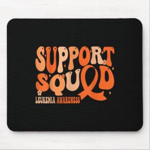 Alfombrilla De Ratón Soporte para Cáncer de Squad Naranja Cinta Leucemi