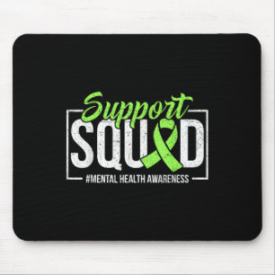Alfombrilla De Ratón Soporte Squad Mental Health Awareness Lime Green R