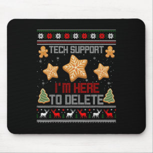 Alfombrilla De Ratón Soporte técnico para navidades Estoy aquí para bor