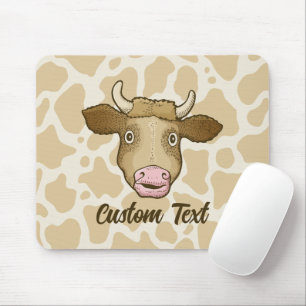 Alfombrilla De Ratón Sorprendida almohadilla de ratón de vaca