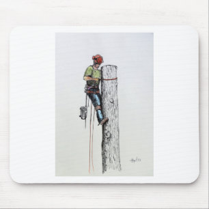 Alfombrilla De Ratón Sostener a un cirujano de árbol apretado