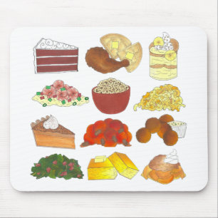 Alfombrilla De Ratón Soul Food Favorites Foodie Southern Cuisine
