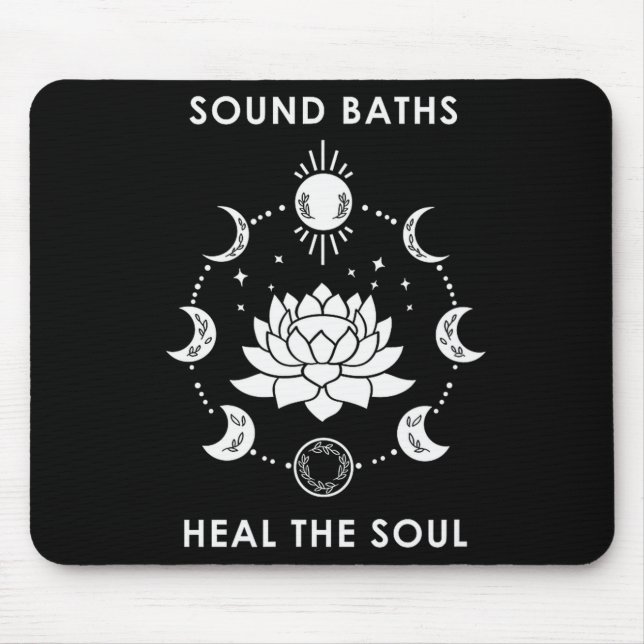 Alfombrilla De Ratón Sound Baths Heal The Soul New Age Sritual Wellness (Frente)