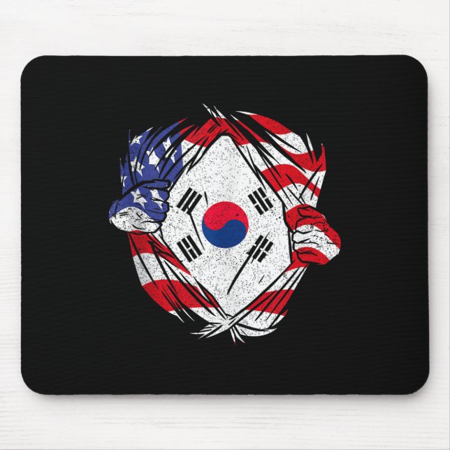 Alfombrilla De Ratón South Korea Love South Korea Pride Korean Patriot  (Frente)