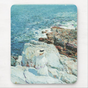 Alfombrilla De Ratón South Ledges, Appledore de Frederick Childe Hassam